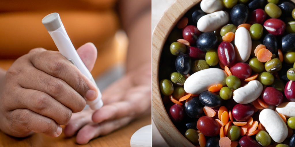 Composite Image Of Diabetes Pen And Beans.png