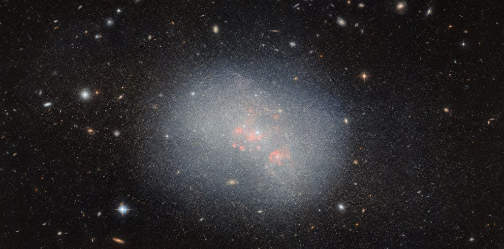 Hubble views a potential galactic merger Hubble Views A Potenti.jpg