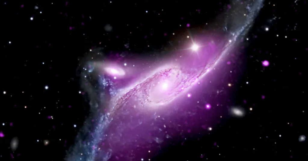 NASA releases never-seen-before images of Peacock galaxy 25 years after launch of Chandra X-ray Observatory Screen Shot 2024 07 23 At 9 17 06 Am.png
