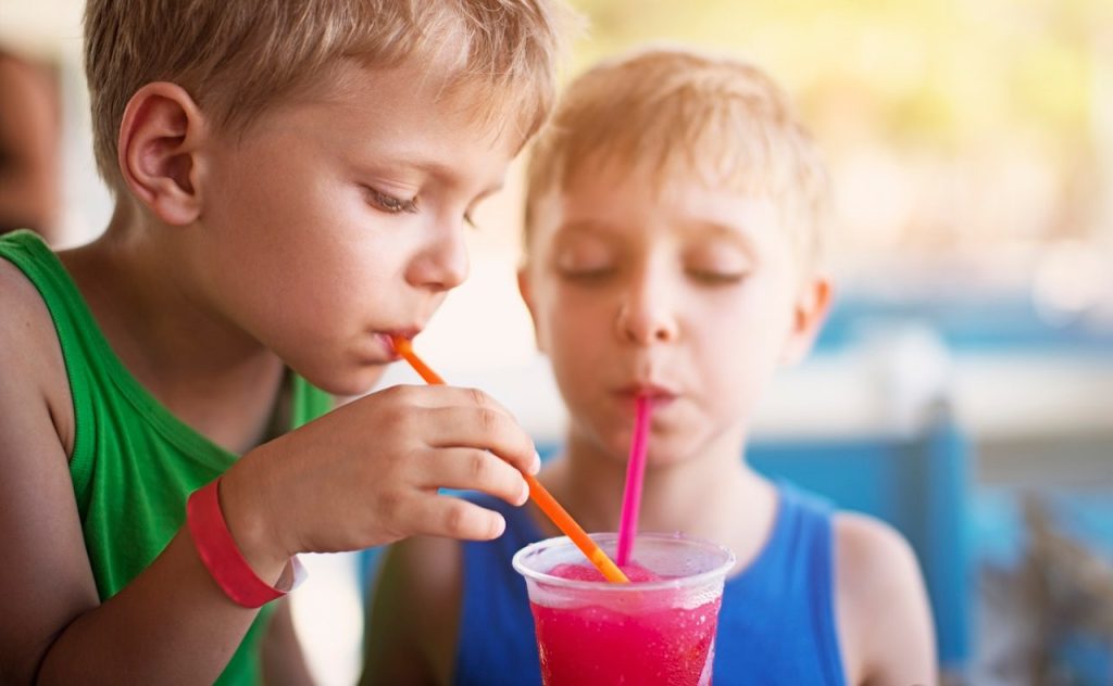 Frozen slush drink could make kids sick, study suggests Boys Drinking Slush.jpg